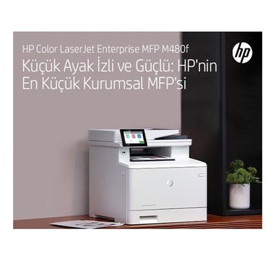 HP 3QA55A M480F Yazıcı-Tarayıcı-Fotokopi-Faks-Network Çok Fonksiyonlu Renkli Lazer Yazıcı