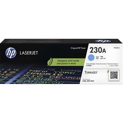 HP 230A Mavi (Cyan) 1.800 Sayfa Orijinal Toner W2301A